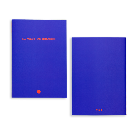 MARO notebook with sticker sheet
