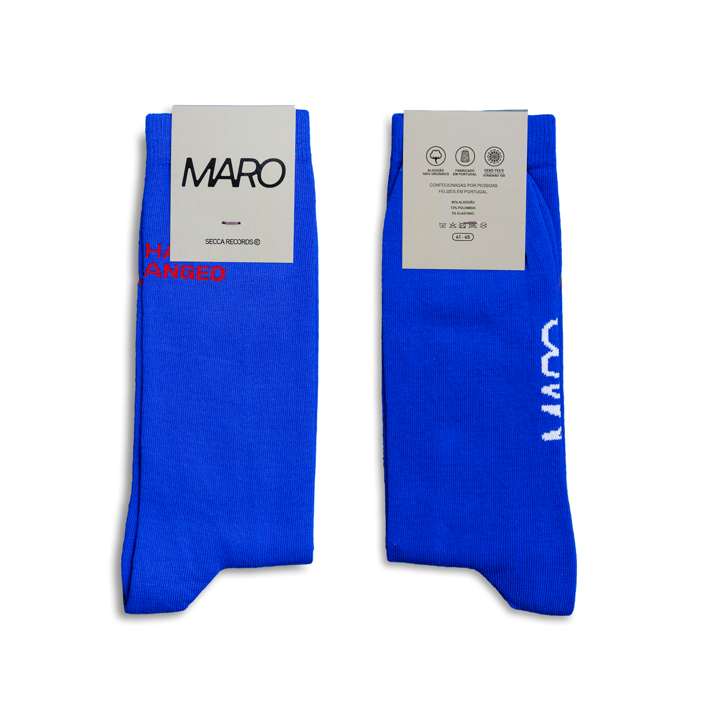 MARO tour socks design, close-up